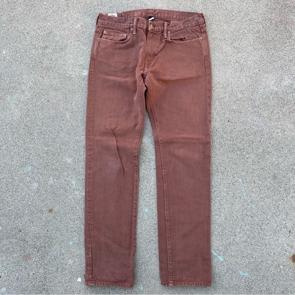 Vintage J Crew 484 Jeans made in USA milk chocolate size 31 - Picture 2 of 11